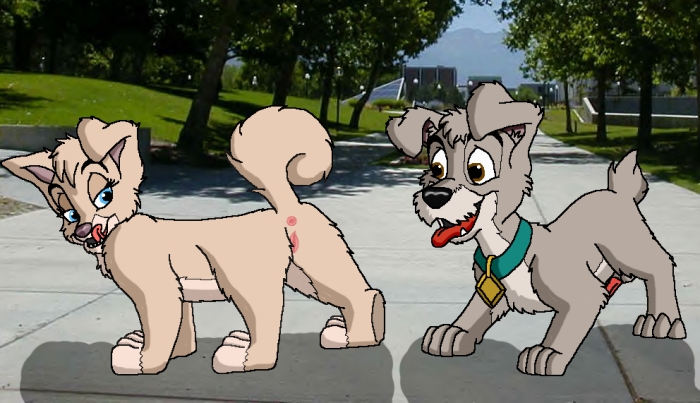 lady and the tramp buster Spooky from spooky's house of jumpscares