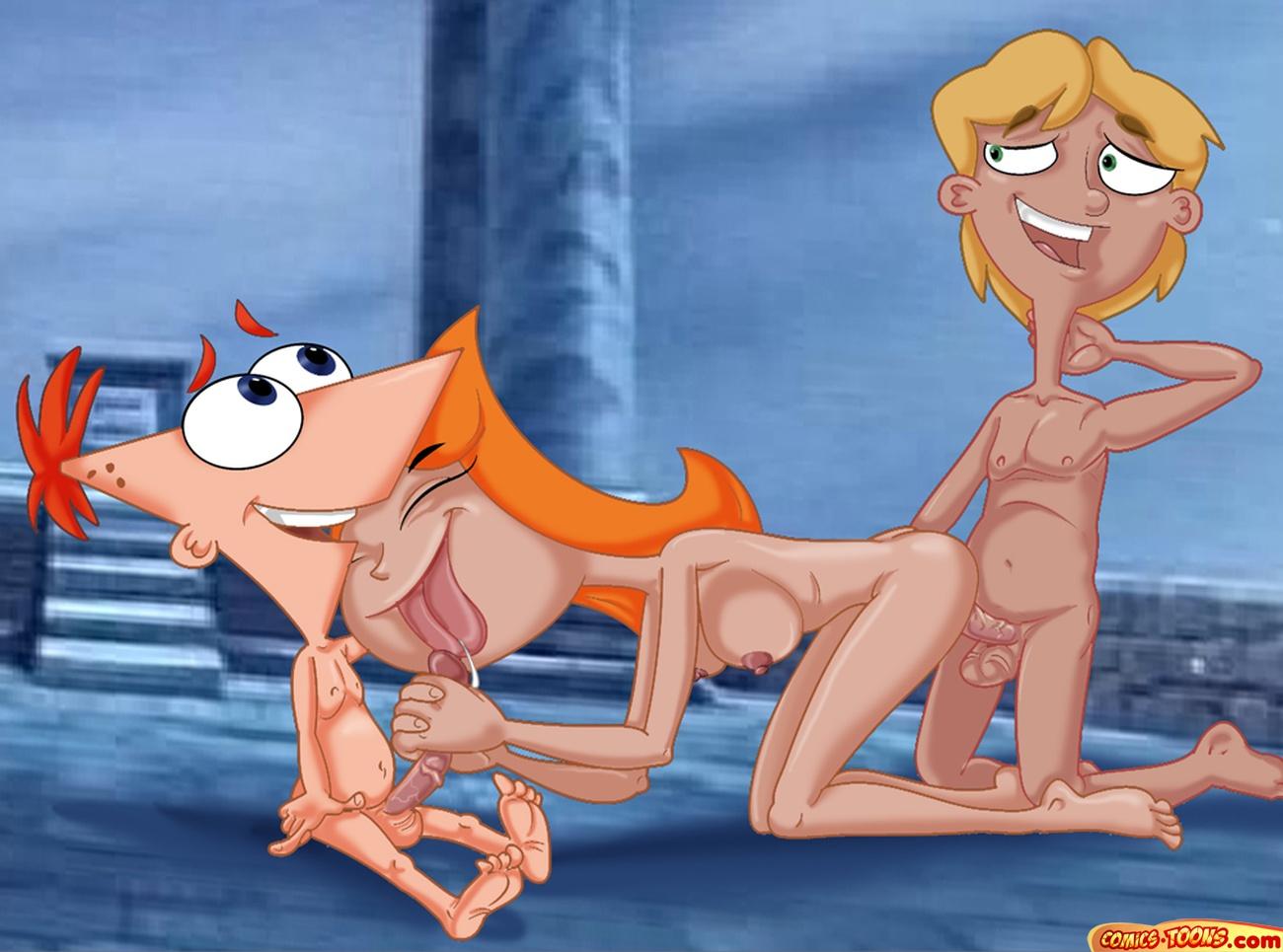 phineas naked and candace ferb from Kanojo x kanojo x kanojo gif