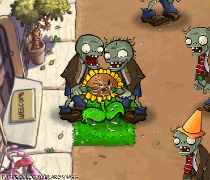 plants vs 2 potato sweet zombies Yandere chan x male rivals